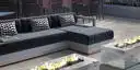 Image of installed Caldera Blue Grey Quartzite countertops