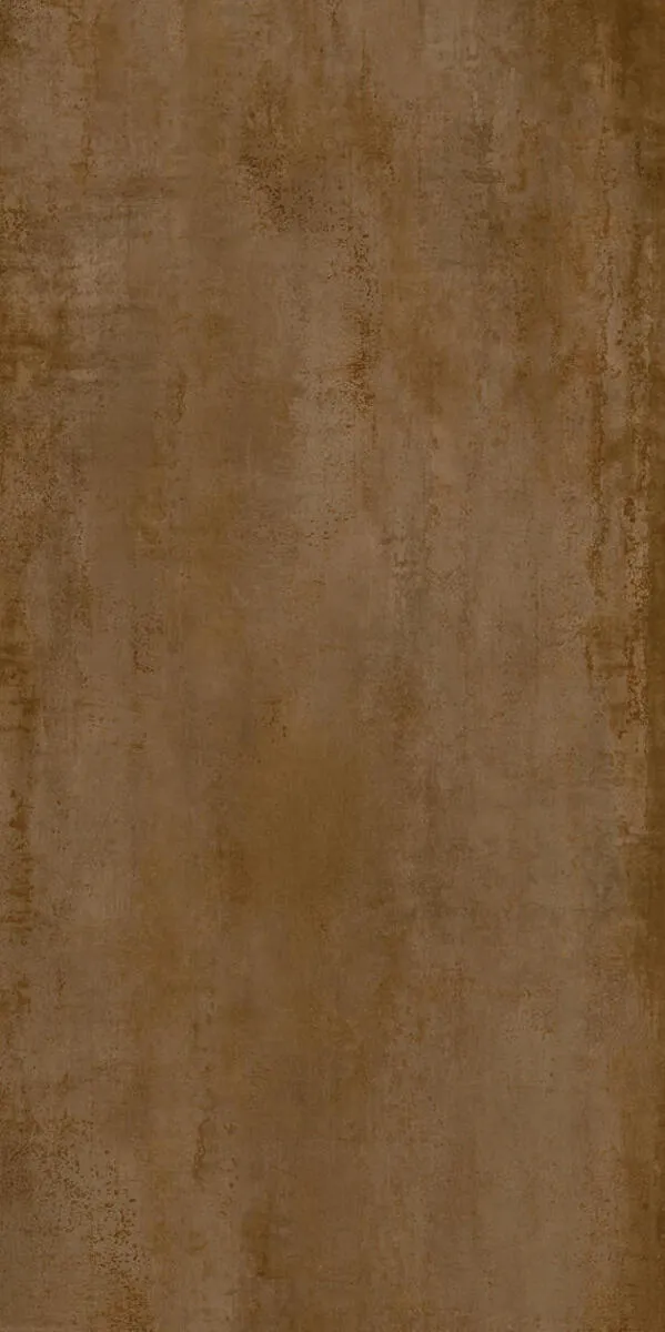 Closeup image of Panoramic Porcelain Surfaces Brass Brown Porcelain countertop slab