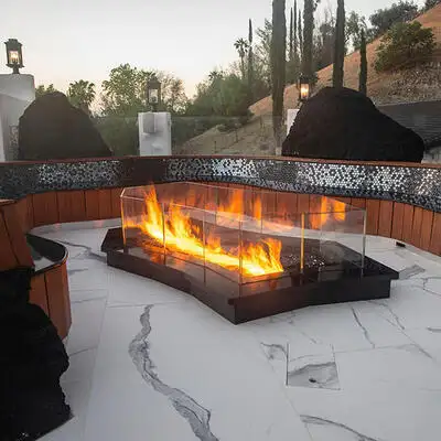 Image of installed Absolute Black Black Granite countertops