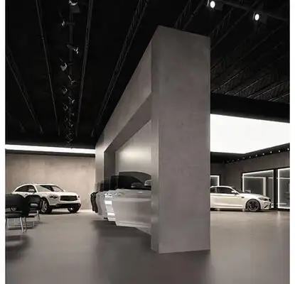 Image of installed Panoramic Porcelain Surfaces Charred Nickel Grey Porcelain countertops