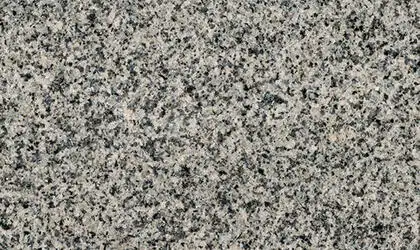 Closeup image of Azul Platino Grey Granite countertop slab