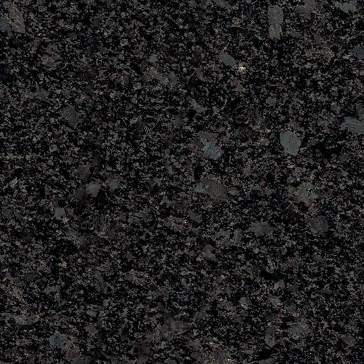Closeup image of Silver Pearl Black Granite countertop slab