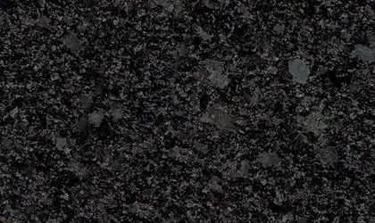 Closeup image of Silver Pearl Black Granite countertop slab Stone Countertop
