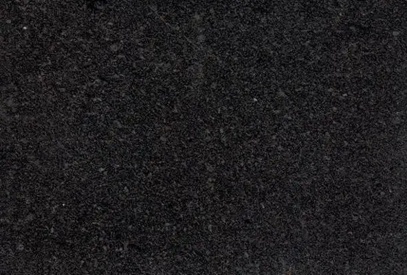 Image of installed Silver Pearl Black Granite countertops