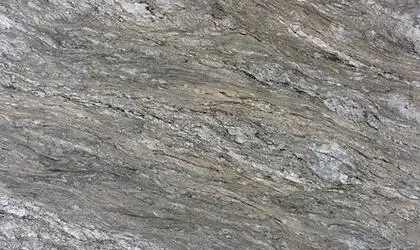Closeup image of Blue Dunes Grey Granite countertop slab Stone Countertop