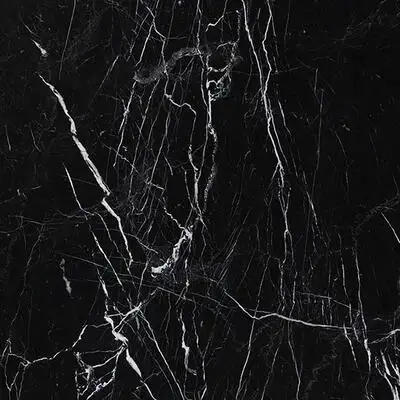 Closeup image of Panoramic Porcelain Surfaces Anthracite Black Porcelain countertop slab