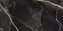 Image of installed Panoramic Porcelain Surfaces Zebra Calacatta Black Porcelain countertops