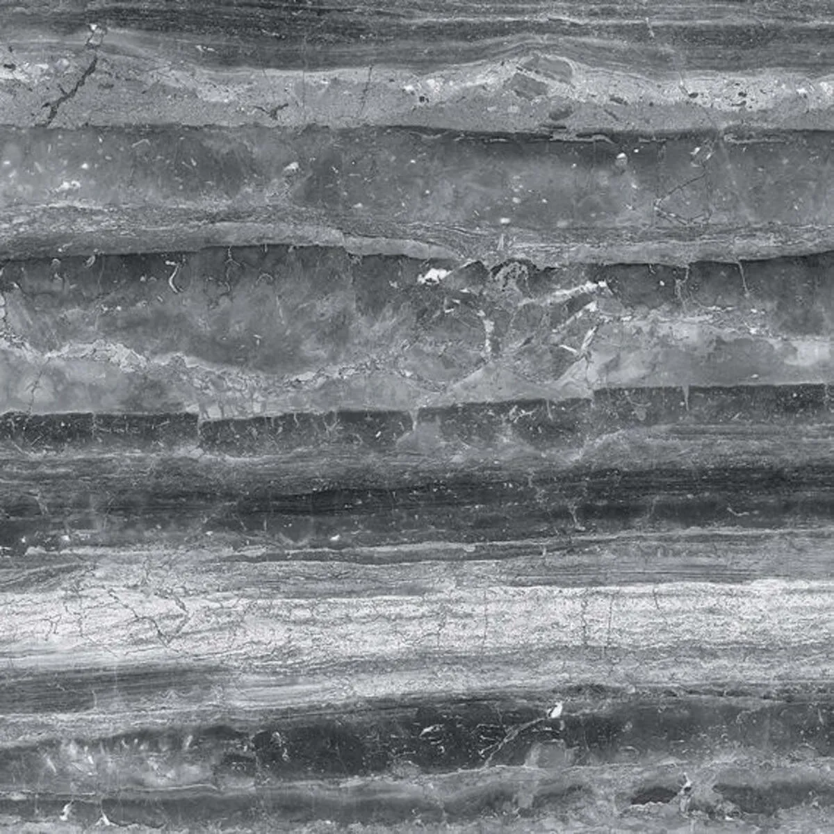 Closeup image of Panoramic Porcelain Surfaces Titanium Grey Grey Porcelain countertop slab