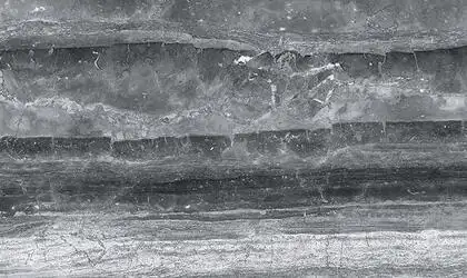Closeup image of Panoramic Porcelain Surfaces Titanium Grey Grey Porcelain countertop slab