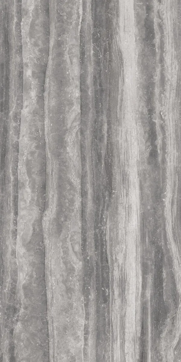 Image of installed Panoramic Porcelain Surfaces Titanium Grey Grey Porcelain countertops