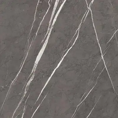 Closeup image of Panoramic Porcelain Surfaces Sunstone Grey Porcelain countertop slab