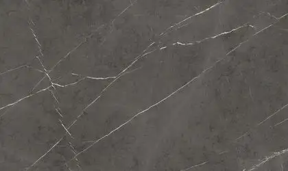 Image of installed Panoramic Porcelain Surfaces Sunstone Grey Porcelain countertops