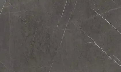 Image of installed Panoramic Porcelain Surfaces Sunstone Grey Porcelain countertops