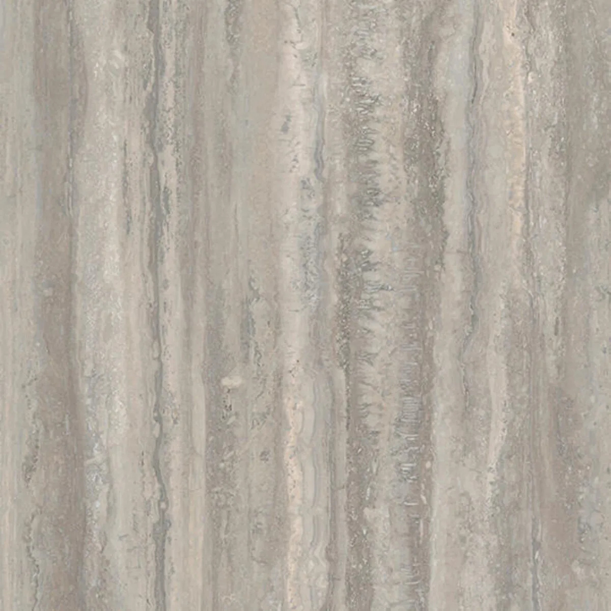 Image of installed Panoramic Porcelain Surfaces Opal Travertine Grey Porcelain countertops