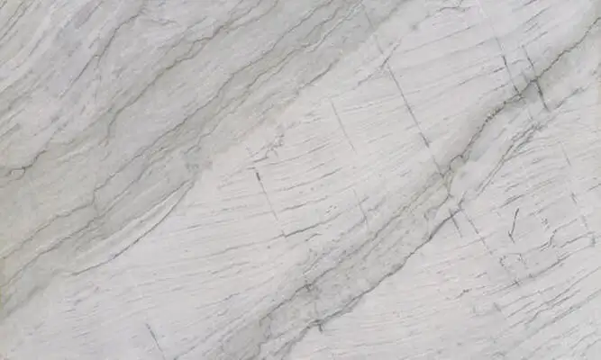 Closeup image of Pegasus White Grey Quartzite countertop slab