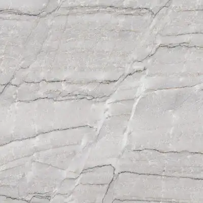 Image of installed Pegasus White Grey Quartzite countertops