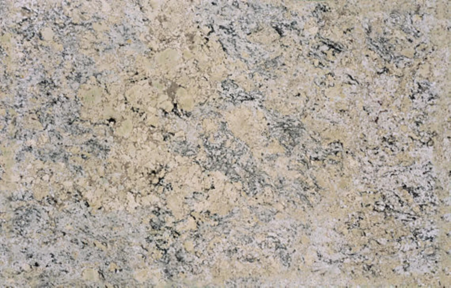 Image of installed White Ice Beige Granite countertops