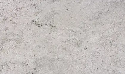 Image of installed Cotton White Beige Granite countertops