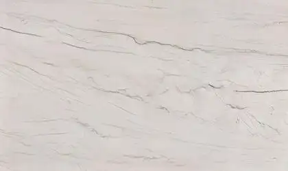Image of installed Mont Blanc White Quartzite countertops