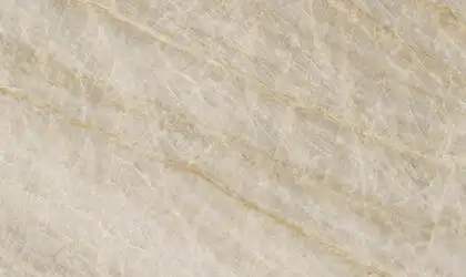 Closeup image of Taj Mahal Cream Quartzite countertop slab