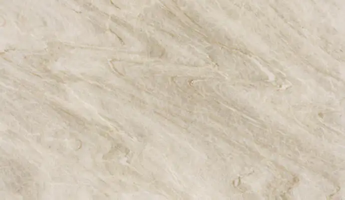 Image of installed Taj Mahal Cream Quartzite countertops