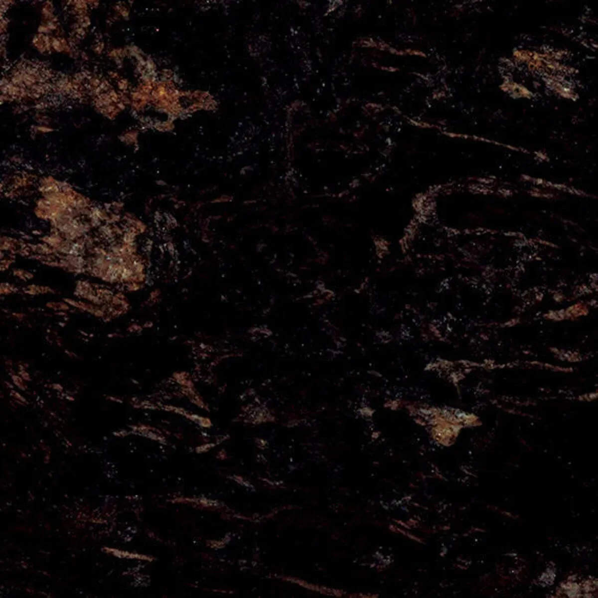 Closeup image of Tambora Tide Black Granite countertop slab