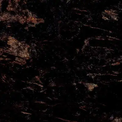 Closeup image of Tambora Tide Black Granite countertop slab