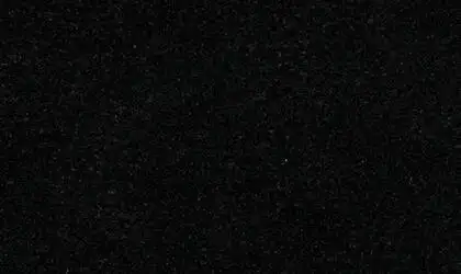 Image of installed Black Pearl Black Granite countertops