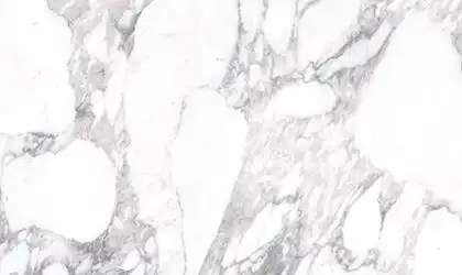 Closeup image of Infinity Calacatta Magnificent Vein Tech White Porcelain countertop slab