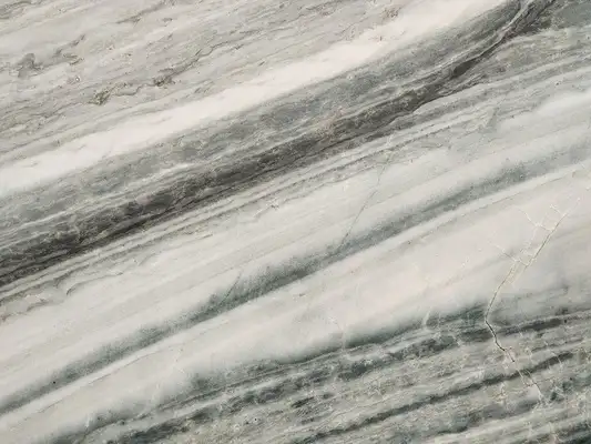 Closeup image of Polaris Grey Quartzite countertop slab