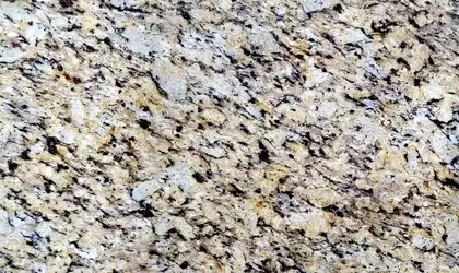 Closeup image of Santa Cecilia Classic Beige Granite countertop slab Stone Countertop