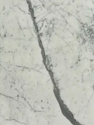 Closeup image of Statuario White Marble countertop slab