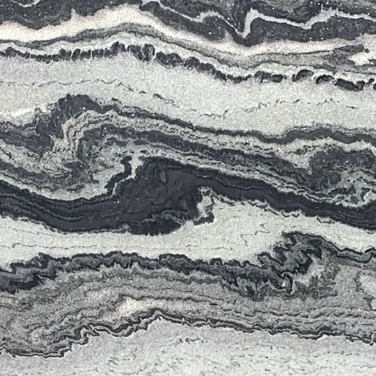 Closeup image of Mercury Grey Marble countertop slab