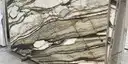 Closeup image of Calacatta Marquis Cream Marble countertop slab