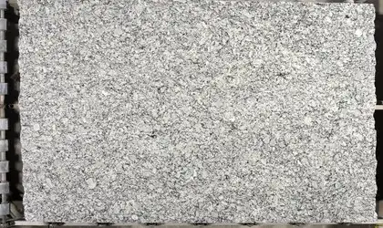 Closeup image of Ashen White 1st Choice Grey Granite countertop slab Stone Countertop