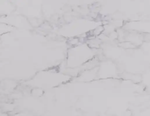 Closeup image of Stratus Quartz Arabescato Vagli White Quartz countertop slab