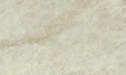 Closeup image of Viatera Taj Duna Cream Quartz countertop slab