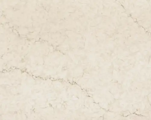 Closeup image of Stratus Quartz Nova Taj Cream Quartz countertop slab