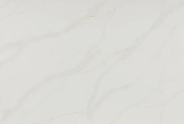 Image of Della Terra Ridge White Quartz countertop slab