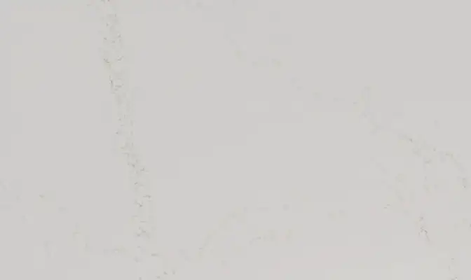 Closeup image of Daltile Mokara White Quartz countertop slab