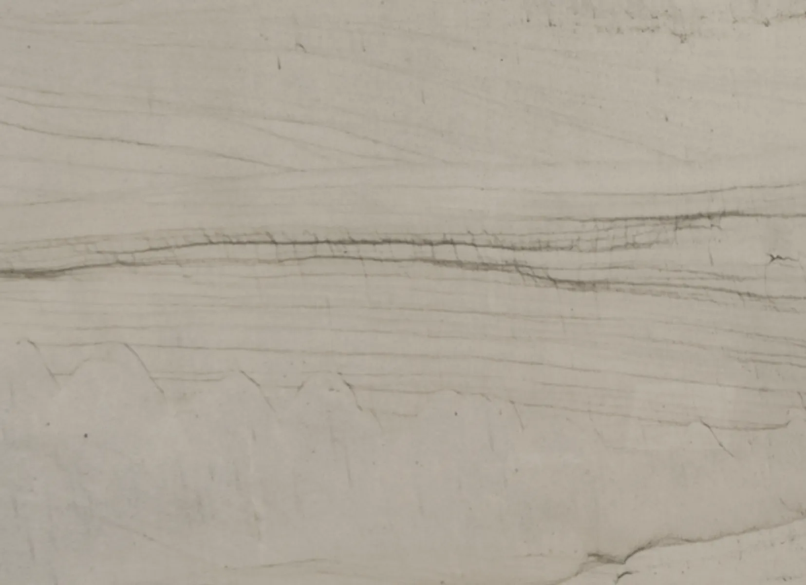 Closeup image of Calacatta Boheme White Quartzite countertop slab