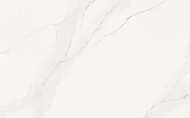 Closeup image of Stratus Quartz Calacatta Athena White Quartz countertop slab