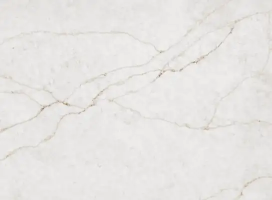 Closeup image of Stratus Quartz Ethereal White Quartz countertop slab
