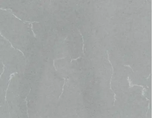 Closeup image of Vicostone Grey Savoie Grey Quartz countertop slab