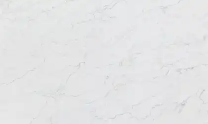 Closeup image of Byzantine White Quartz countertop slab Stone Countertop