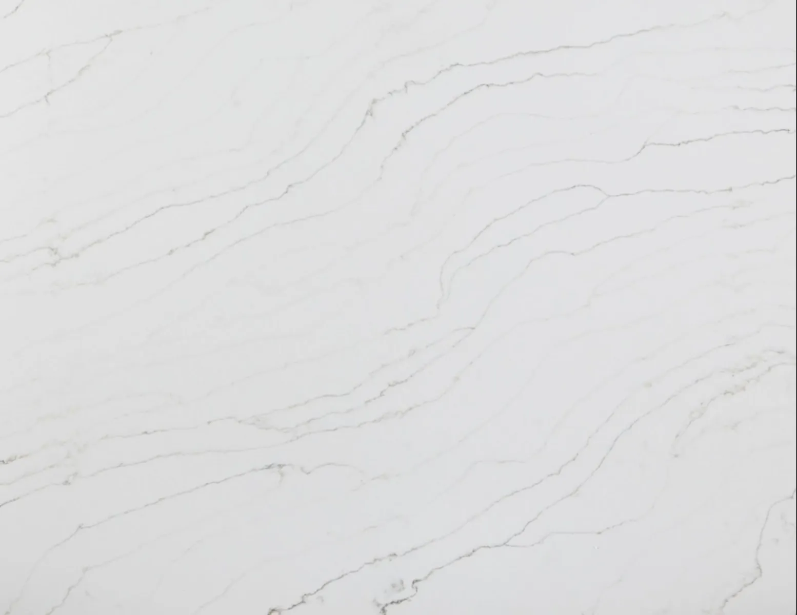 Closeup image of Calacatta Dante White Quartz countertop slab