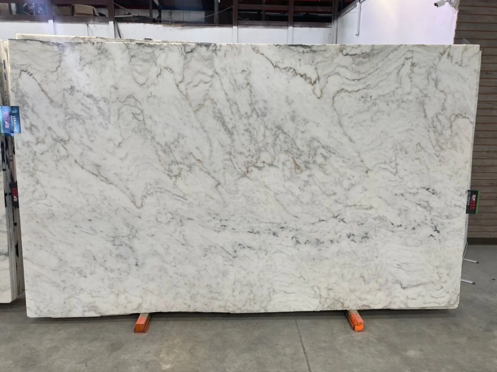 Closeup image of Danby Imperial Select White Marble countertop slab