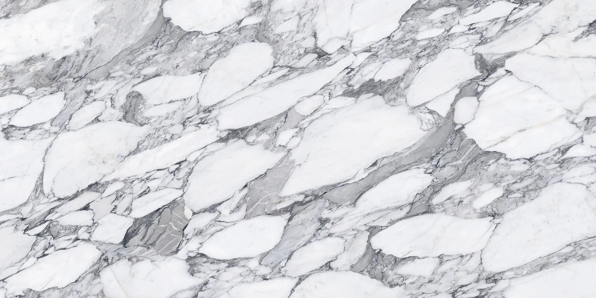 Closeup image of Stratus Porcelain Corchia White Porcelain countertop slab