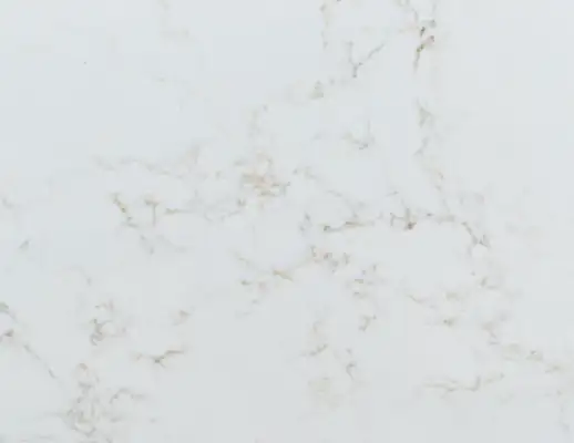 Closeup image of Vicostone Aspen White Quartz countertop slab