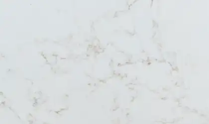 Closeup image of Vicostone Aspen White Quartz countertop slab Stone Countertop
